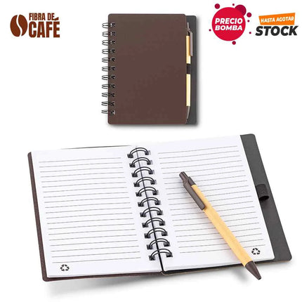 LIBRETA CON BOLIGRAFO COFFEE