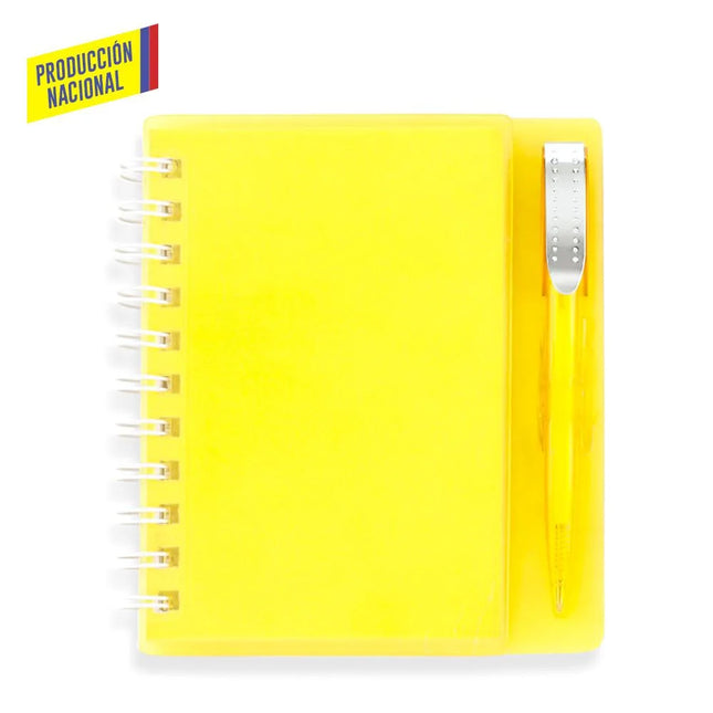 LIBRETA CON BOLIGRAFO HARD TOP 100 HOJAS - PRODUCCION NACIONAL