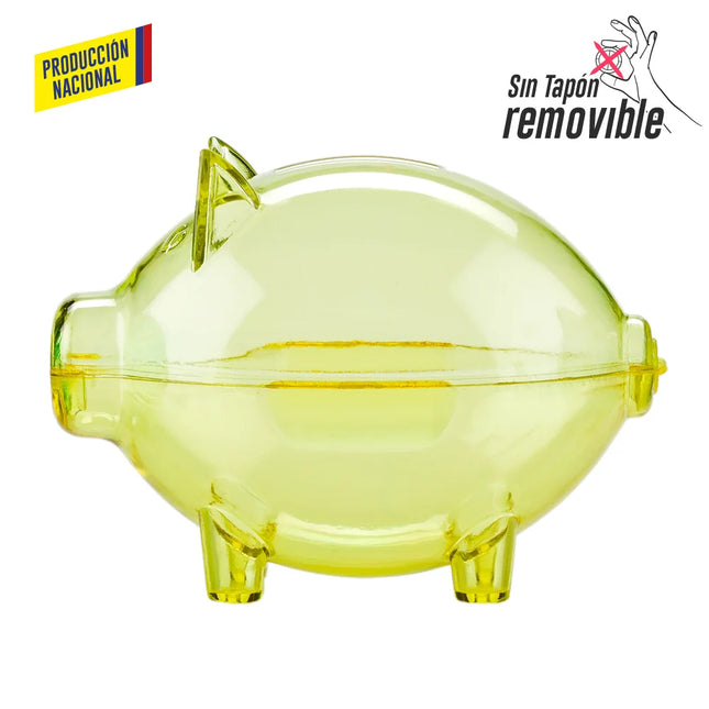 ALCANCIA MINI CERDITO CRISTAL - PRODUCCION NACIONAL