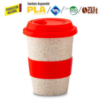 Vaso Fibra Café Tapa Silicona