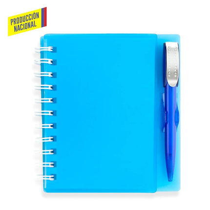 LIBRETA CON BOLIGRAFO HARD TOP 100 HOJAS - PRODUCCION NACIONAL