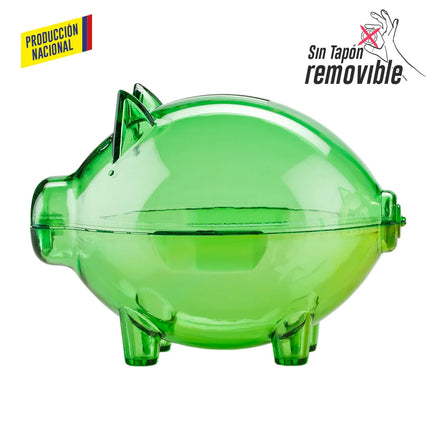 ALCANCIA MINI CERDITO CRISTAL - PRODUCCION NACIONAL