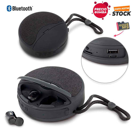 SPEAKER BLUETOOTH CON AUDIFONOS