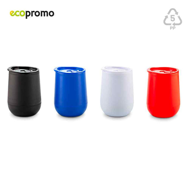 MUG PLASTICO DOBLE PARED ECO 350ML
