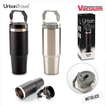 MUG METALICO ELVEN URBAN TRAVEL 900ML