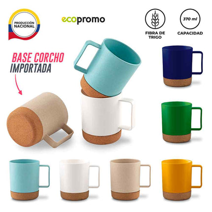 MUG PLASTICO ATOM 370 ML - PRODUCCION NACIONAL
