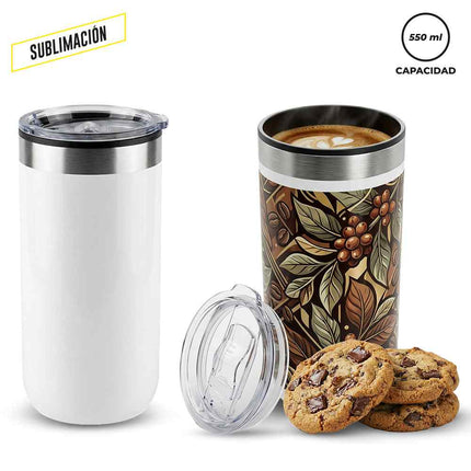 MUG METALICO PARA SUBLIMACION KUP 550 ML NUEVO
