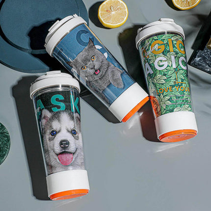 Vaso Viajero Etiqueta Antiderrame
