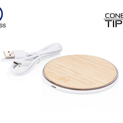 Cargador Wireless Bambú