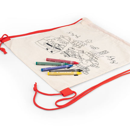 Bolsa para colorear Santa