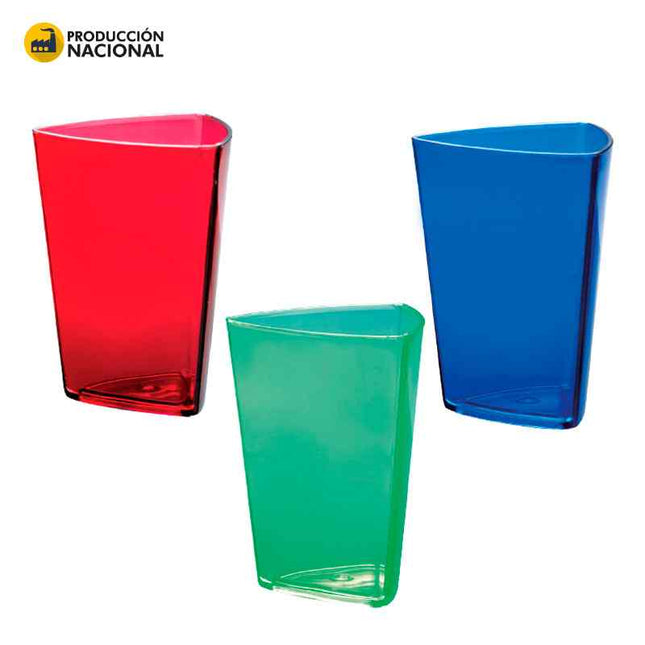 VASO TRIANGULAR 250ML- PRODUCCION NACIONAL