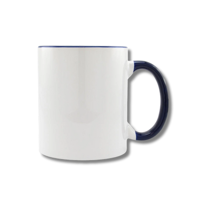 Mugs de Cerámica con Interior de Colores | Azul, Rojo, Verde y Negro