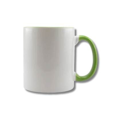 Mugs de Cerámica con Interior de Colores | Azul, Rojo, Verde y Negro