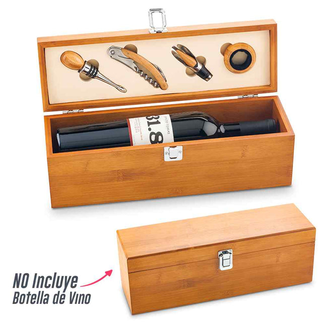 SET DE VINO EN BAMBU II