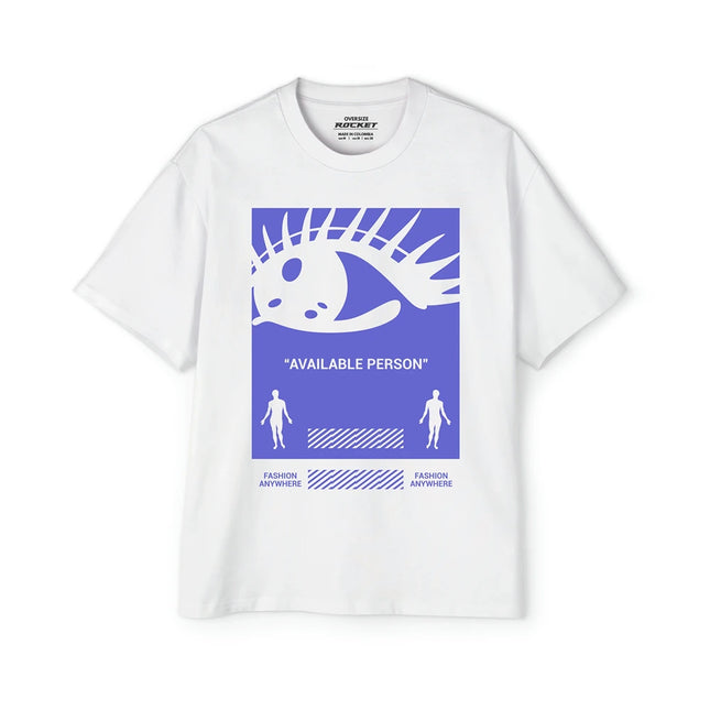 Camiseta Oversize Blanca Available Person