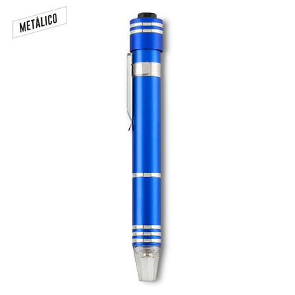 SET DE DESTORNILLADORES PEN CON LINTERNA LED