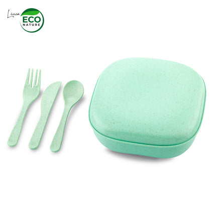 PORTACOMIDAS CON CUBIERTOS ECO NATURE