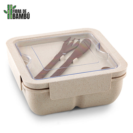 PORTACOMIDAS CON CUBIERTOS ECO DAVIS