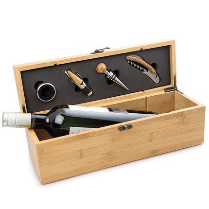 Caja de Bambú para una Botella