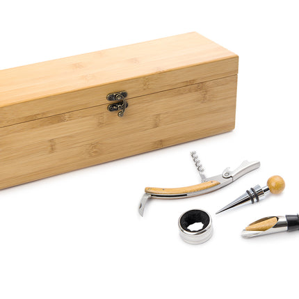 Caja de Bambú para una Botella