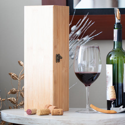 Caja de Bambú para una Botella