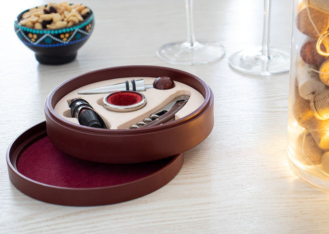 Caja Circular de Madera