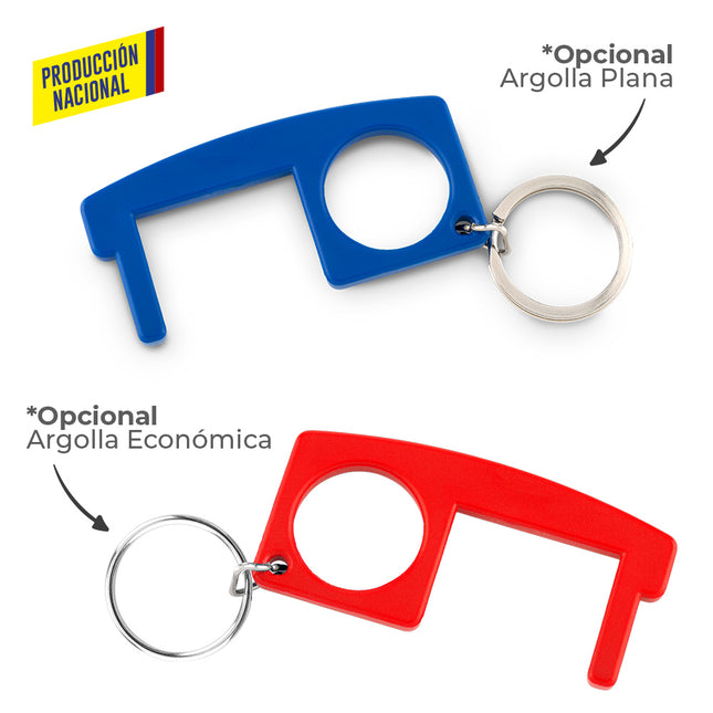 LLAVERO PLASTICO MULTIUSOS ANTICONTACTO - PRODUCCION NACIONAL