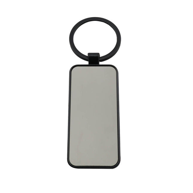 Llavero Cromo Rectangular Black
