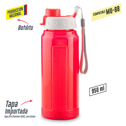 BOTILITO PLASTICO GALAXY 900ML - PRODUCCION NACIONAL