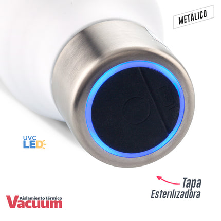 BOTILITO METALICO UV-C CLEAN 500ML