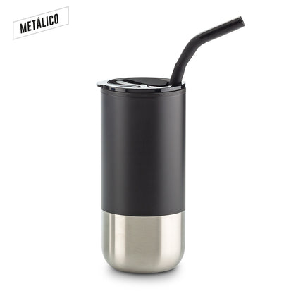 MUG METALICO CON PITILLO 600ML