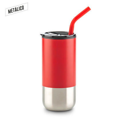 MUG METALICO CON PITILLO 600ML