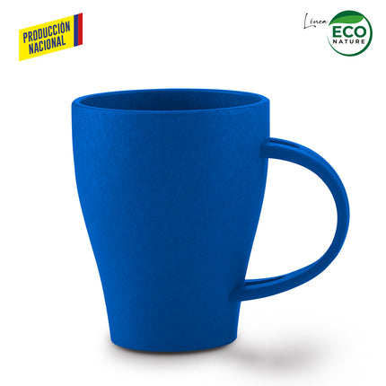 MUG PLASTICO CON CUCHARA TIFFANY 350ML - PRODUCCION NACIONAL