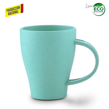 MUG PLASTICO CON CUCHARA TIFFANY 350ML - PRODUCCION NACIONAL