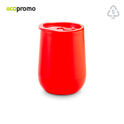 MUG PLASTICO DOBLE PARED ECO 350ML
