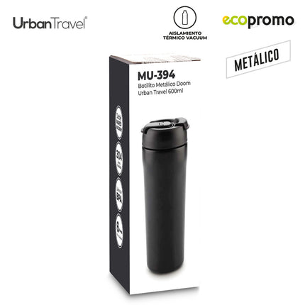 BOTILITO METALICO DOOM URBAN TRAVEL 600ML