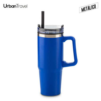 MUG METALICO Y PLASTICO CHESTER URBAN TRAVEL 900ML