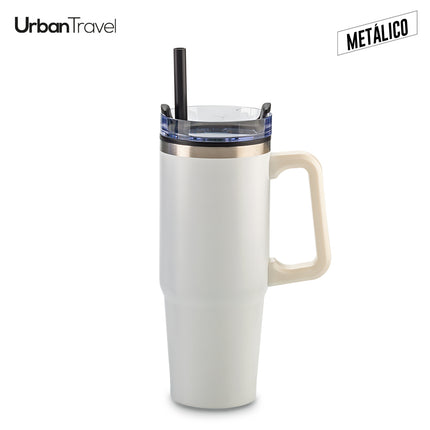 MUG METALICO Y PLASTICO CHESTER URBAN TRAVEL 900ML