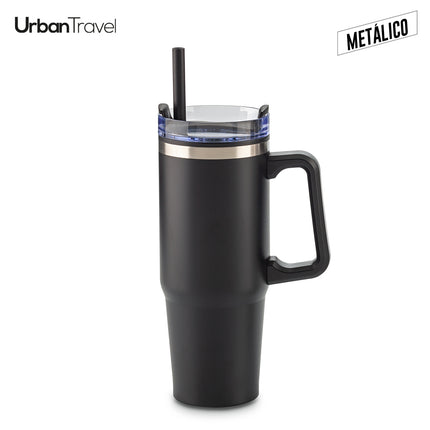 MUG METALICO Y PLASTICO CHESTER URBAN TRAVEL 900ML