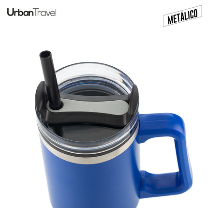 MUG METALICO Y PLASTICO CHESTER URBAN TRAVEL 900ML