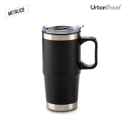 MUG METALICO COBALT URBAN TRAVEL 600ML