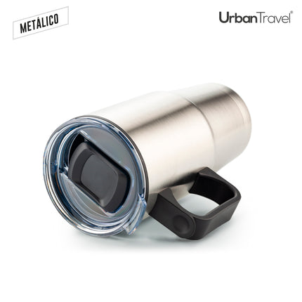 MUG METALICO COBALT URBAN TRAVEL 600ML