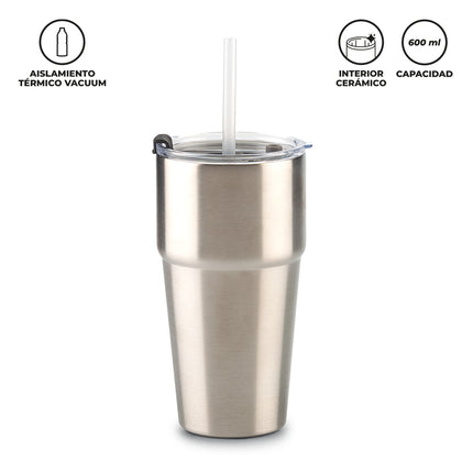 MUG METALICO LUMIX 600 ML