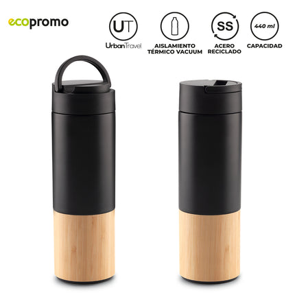 BOTILITO METALICO KOLVO URBAN TRAVEL 440ML