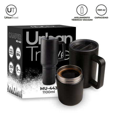 MUG METALICO CAMPER URBAN TRAVEL 1100 ML
