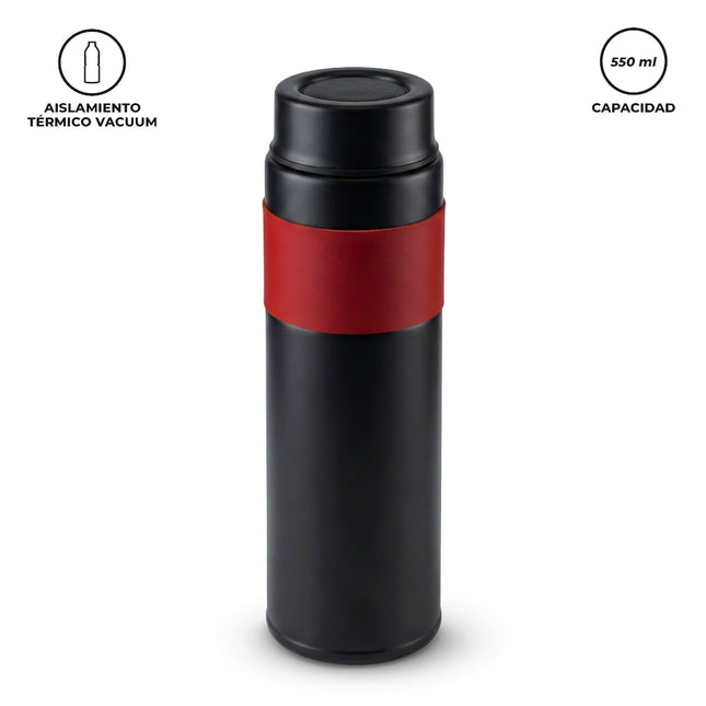 BOTILITO METALICO CONCORD NEGRO 550ML NUEVO