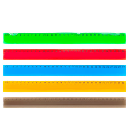 REGLA FLEXY PVC 30CM - PRODUCCION NACIONAL