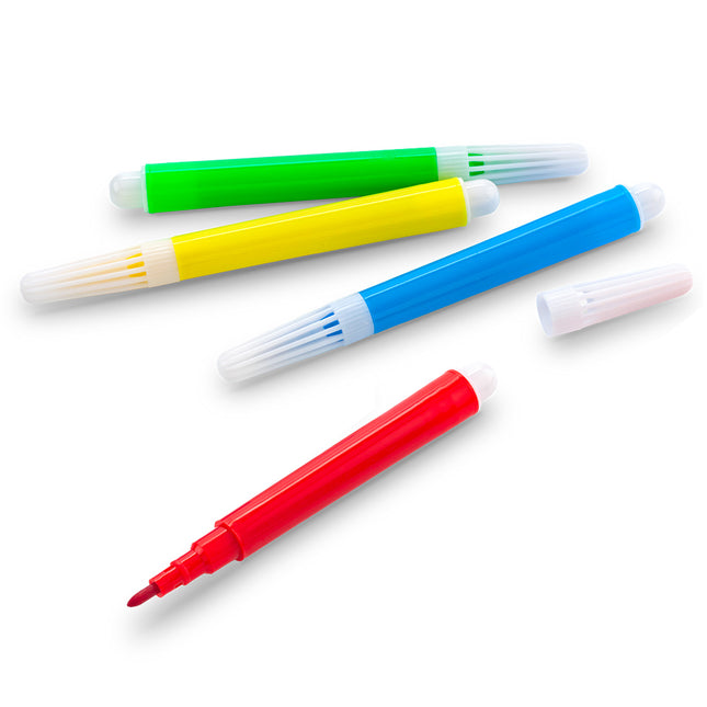 SET DE 4 MINI MARCADORES TINTA LAVABLE