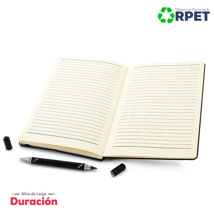 SET DE LIBRETA Y BOLIGRAFO 2-1 RPET