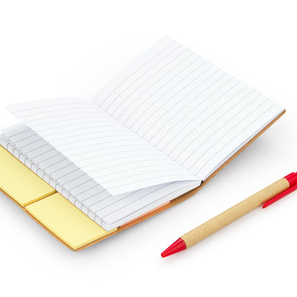 Libreta Ecológica Memo Sticky con Bolígrafo